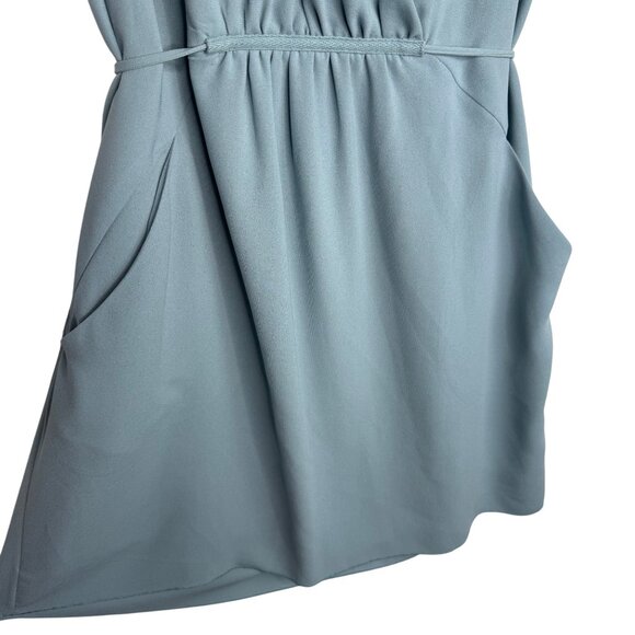 Wilfred‎ Sabine Dusty Light Blue Sleeveless Dress With Tie Waist Size M - Picture 5 of 10